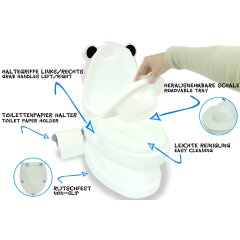 My little toilet panda with flushing sound and toilet paper holder