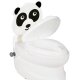 Meine kleine Toilette Panda mit Spülsound und Toilettenpapierhalter