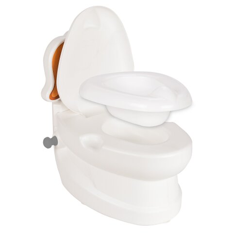 My little toilet dog with flushing sound and toilet paper holder