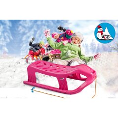 Snow Play Schlitten Snow-Star 90cm pink