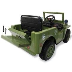 Ride-on Jeep Willys MB Army green 12V