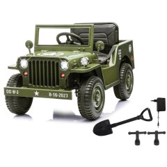 Ride-on Jeep Willys MB Army gr&uuml;n 12V