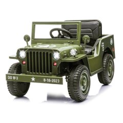 Ride-on Jeep Willys MB Army gr&uuml;n 12V