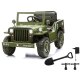 Ride-on Jeep Willys MB Army green 12V