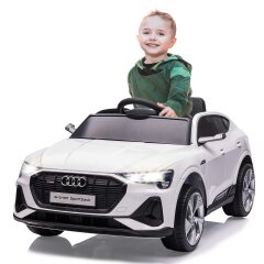 Ride-on Audi e-tron Sportback blanc 12V 2,4GHz