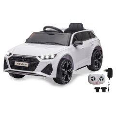 Ride-on Audi RS 6 2,4GHz bianco 12V