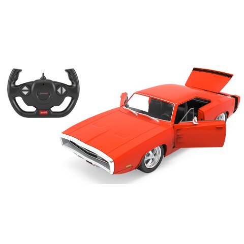 Dodge Charger R/T 1970 1:16 rojo 2,4GHz puerta manual