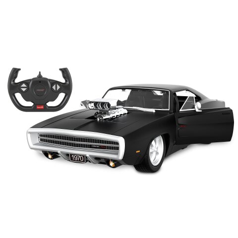 Dodge Charger R/T 1970 1:16 black 2,4GHz Manual door