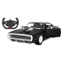 Dodge Charger R/T 1970 1:16 negro 2,4GHz puerta manual