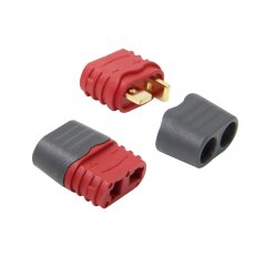 Hochstromstecker/Buchse T-Dean vergoldet Grip mit...