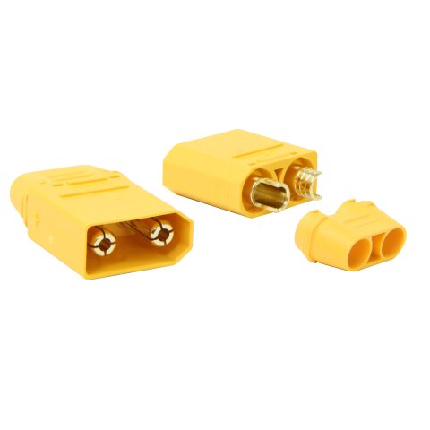 High-current plug/socket XT90 gold plated Grip with Insulating cap 1 pair