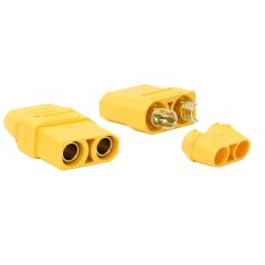 Hochstromstecker/Buchse XT90 vergoldet Grip mit...