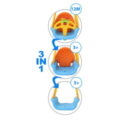 Kinderschaukel Grow with me 3in1 rot