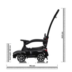 Push Car BMW M5 black 2in1 with push bar