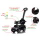 Push Car BMW M5 black 2in1 with push bar