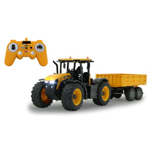 JCB Fastrac Tractor con remolque basculante 1:24 2,4GHz