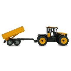 JCB Fastrac Trattore con rimorchio ribaltabile 1:24 2,4GHz