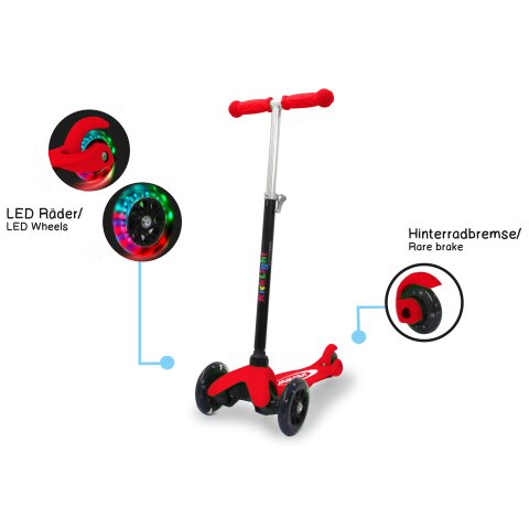 KickLight Scooter red