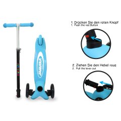 KickLight Scooter azul