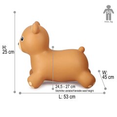 Bouncing animal bear HoppyDoo with pump