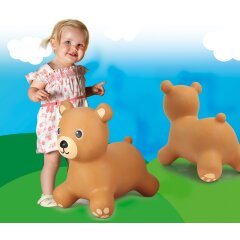 Bouncing animal bear HoppyDoo with pump