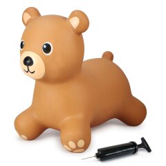 Bouncing animal bear with pump