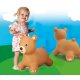 Bouncing animal bear HoppyDoo with pump