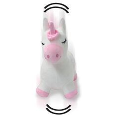 Bouncing animal Unicorn HoppyDoo with plush cover and pump