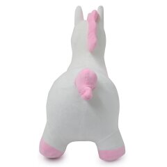 Bouncing animal Unicorn HoppyDoo with plush cover and pump