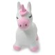 Animal rebondissant Licorne avec housse en peluche et pompe