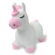 Animal rebondissant Licorne avec housse en peluche et pompe