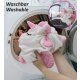 Bouncing animal Unicorn HoppyDoo with plush cover and pump