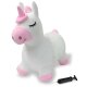 Bouncing animal Unicorn HoppyDoo with plush cover and pump
