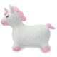 Bouncing animal Unicorn HoppyDoo with plush cover and pump