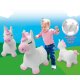 Bouncing animal Unicorn with plush cover and pump