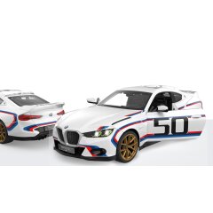 BMW 3.0 CSL 1:14 blanc 2,4GHz porte manuelle