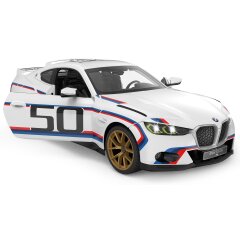 BMW 3.0 CSL 1:14 blanc 2,4GHz porte manuelle