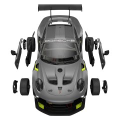 Porsche 911 GT2 RS Clubsport 25 1:18 grigia 2,4 GHz Kit di costruzione