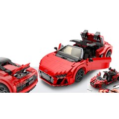 Audi R8 Spyder 1:14 rojo Bricks