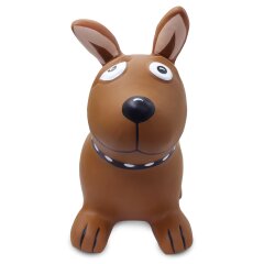 Animal rebondissante Dog Brown avec pompe