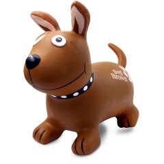 Animal rebondissante Dog Brown avec pompe