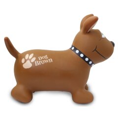 Animale salterino Dog Brown HoppyDoo con pompa