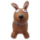 Animal rebondissante Dog Brown avec pompe