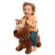 Animal rebondissante Dog Brown HoppyDoo avec pompe