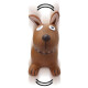 Animal rebondissante Dog Brown HoppyDoo avec pompe
