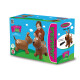 Animal rebondissante Dog Brown HoppyDoo avec pompe
