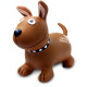 Animal rebondissante Dog Brown HoppyDoo avec pompe