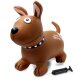 Animal saltarín Dog Brown HoppyDoo con bomba