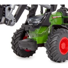 Cargador frontal con horquilla 1:24S incl. 4 Fardos de heno