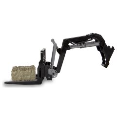 Front loader with fork 1:24S incl. 4 Hay bales